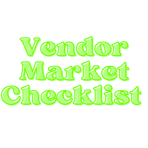 Vendor Market Checklist