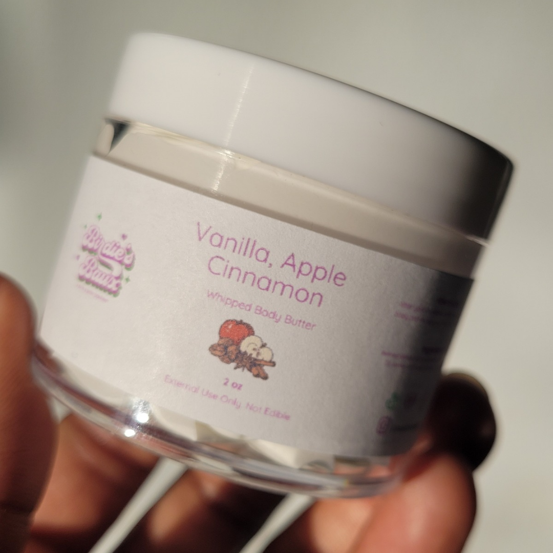 Vanilla Apple Cinnamon Whipped Body Butter (Fall Scent)